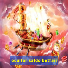 ocultar saldo betfair